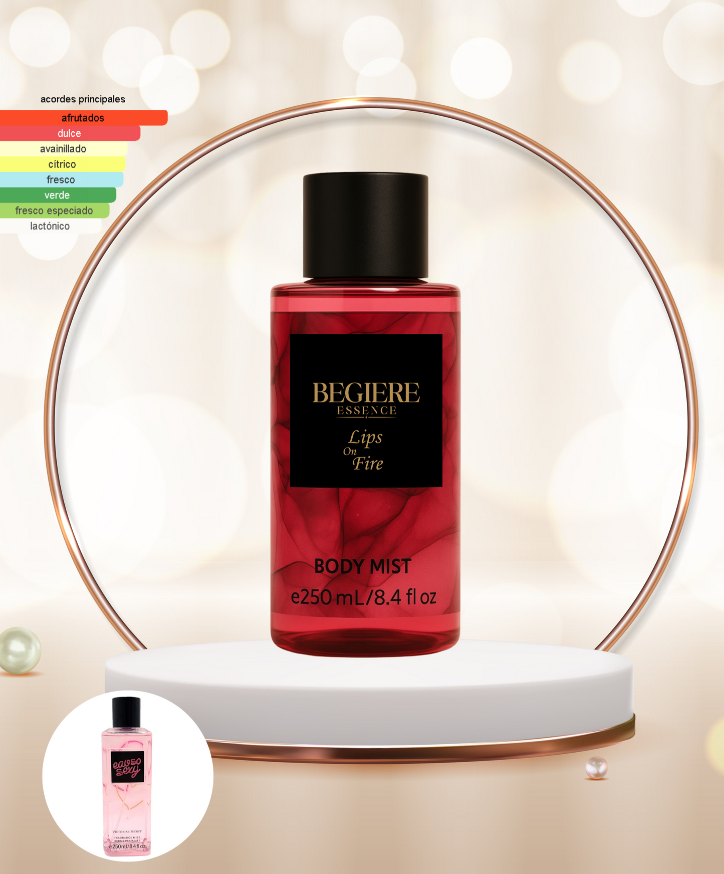Lips on Fire – Splash Corporal de Larga Duración | Inspirado en Eau So Sexy (VS)