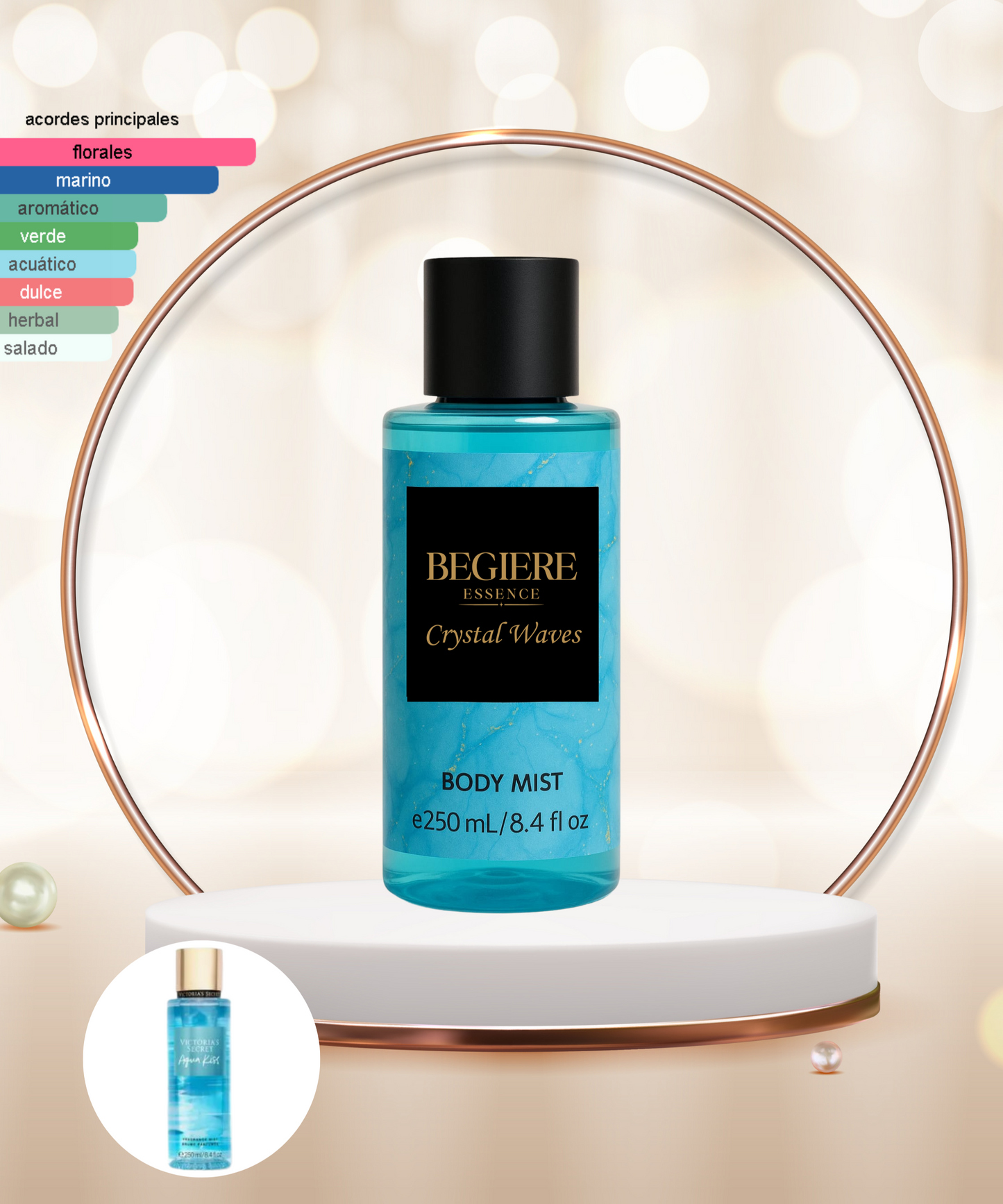 Crystal Waves – Splash Corporal de Larga Duración | Inspirado en Aqua Kiss (VS)
