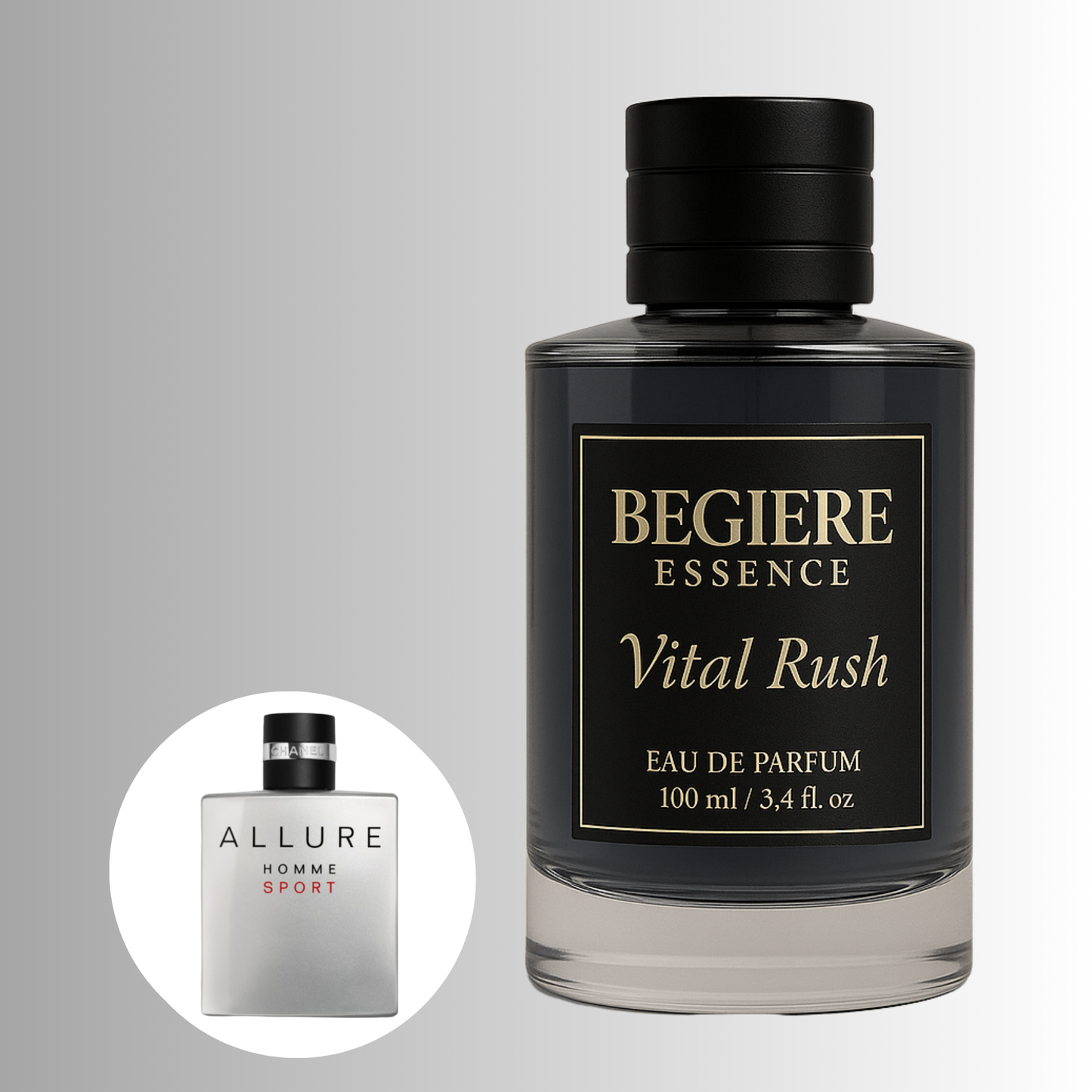Vital Rush – Perfume Masculino de Larga Duración | Inspirado en Allure Homme Sport (Chanel)