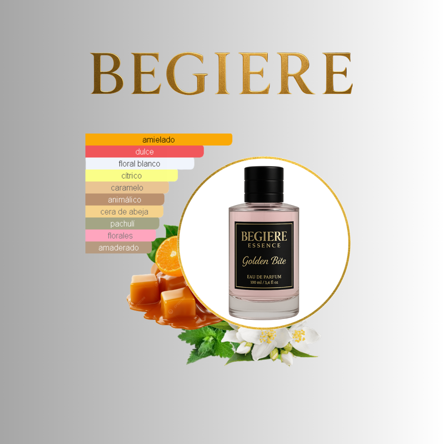 Golden Bite – Perfume de Larga Duración para Mujer | Inspirado en Scandal (Jean Paul Gaultier)