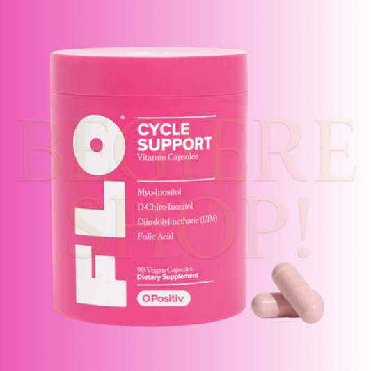 O Positiv FLO Apoyo a la salud ovárica, equilibrio hormonal para mujeres, suplemento con DIM, Myo y D-Chiro inositol, ácido fólico, apoya la ovulación saludable, regularidad del ciclo, 90 cápsulas ( 1 Frasco )