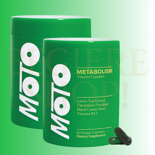 COMBO X2 O Positiv Moto Women's Metabolism Support - Energía, frenar los antojos, metabolismo saludable, cápsulas veganas, 60 cápsulas ( 2 Frascos )