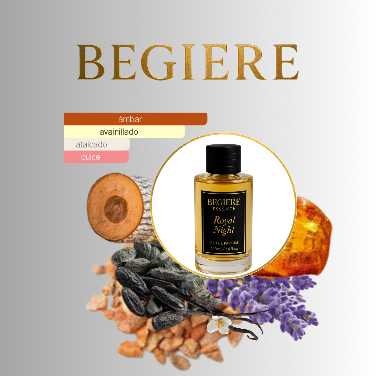 Royal Night – Perfume Nicho Unisex de Larga Duración | Inspirado en Grand Soir (Maison Francis Kurkdjian)