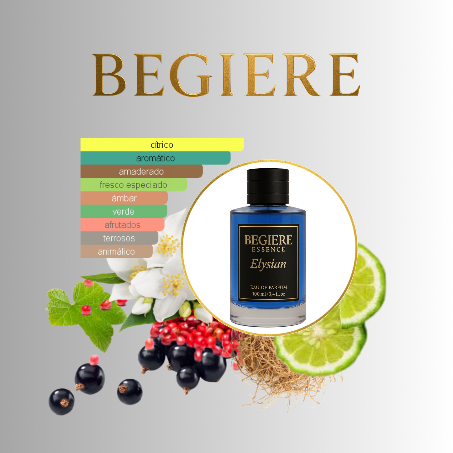 Elysian – Perfume Nicho Masculino de Larga Duración | Inspirado en Elysium Pour Homme de Roja Dove