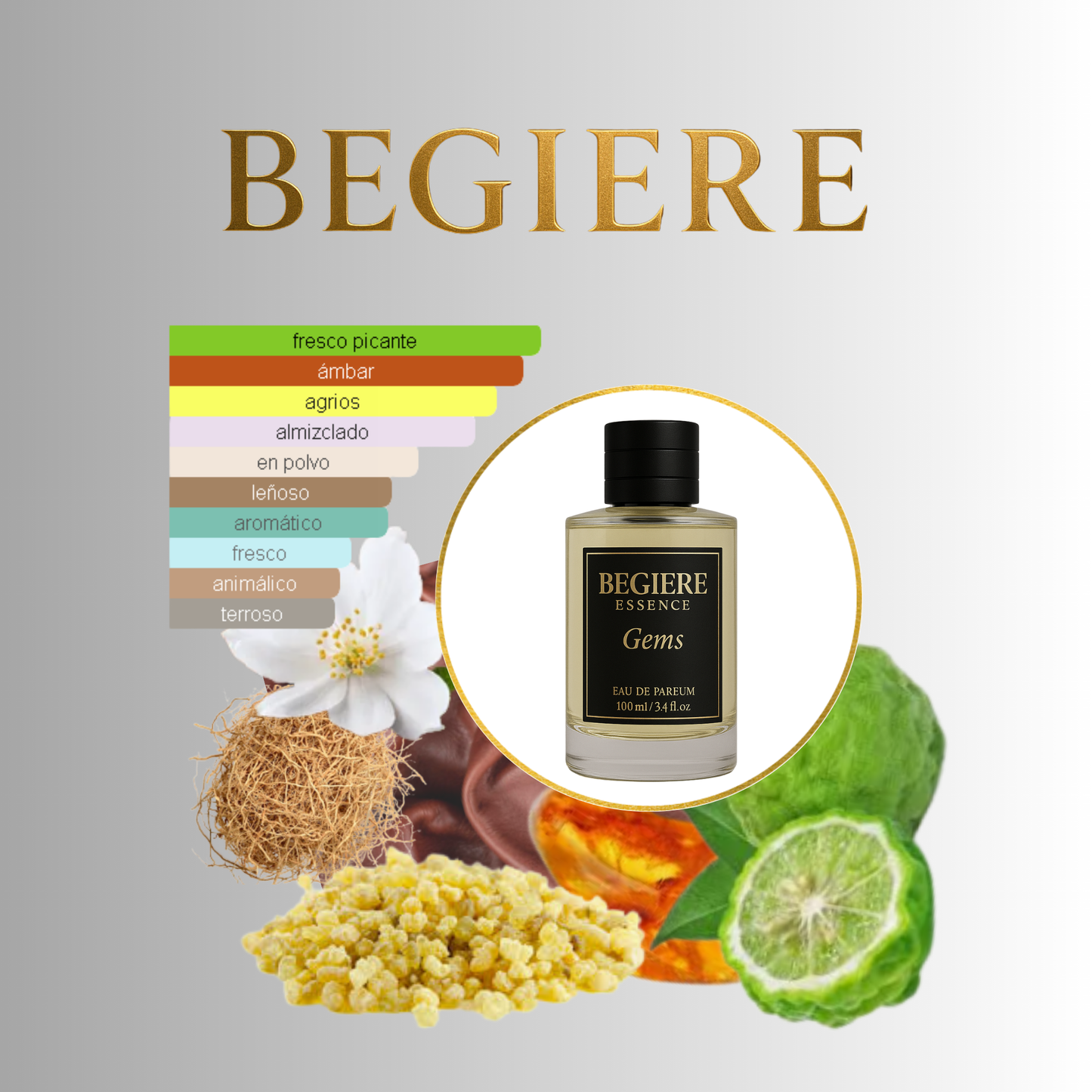 Gems – Perfume Nicho Masculino de Larga Duración | Inspirado en Uncut Gem de Frédéric Malle