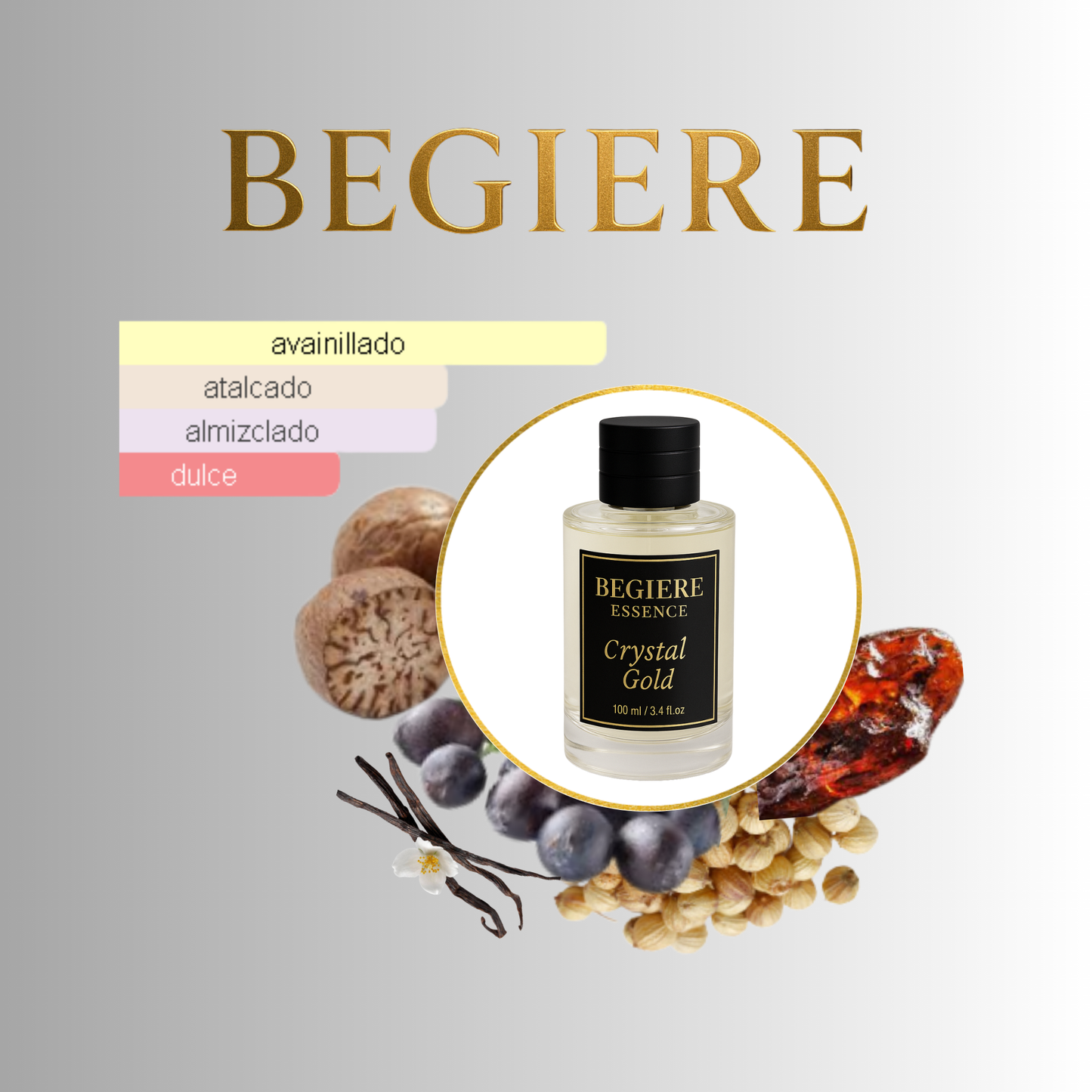Crystal Gold – Perfume Nicho Unisex de Larga Duración | Inspirado en Gentle Fluidity Gold (MFK)