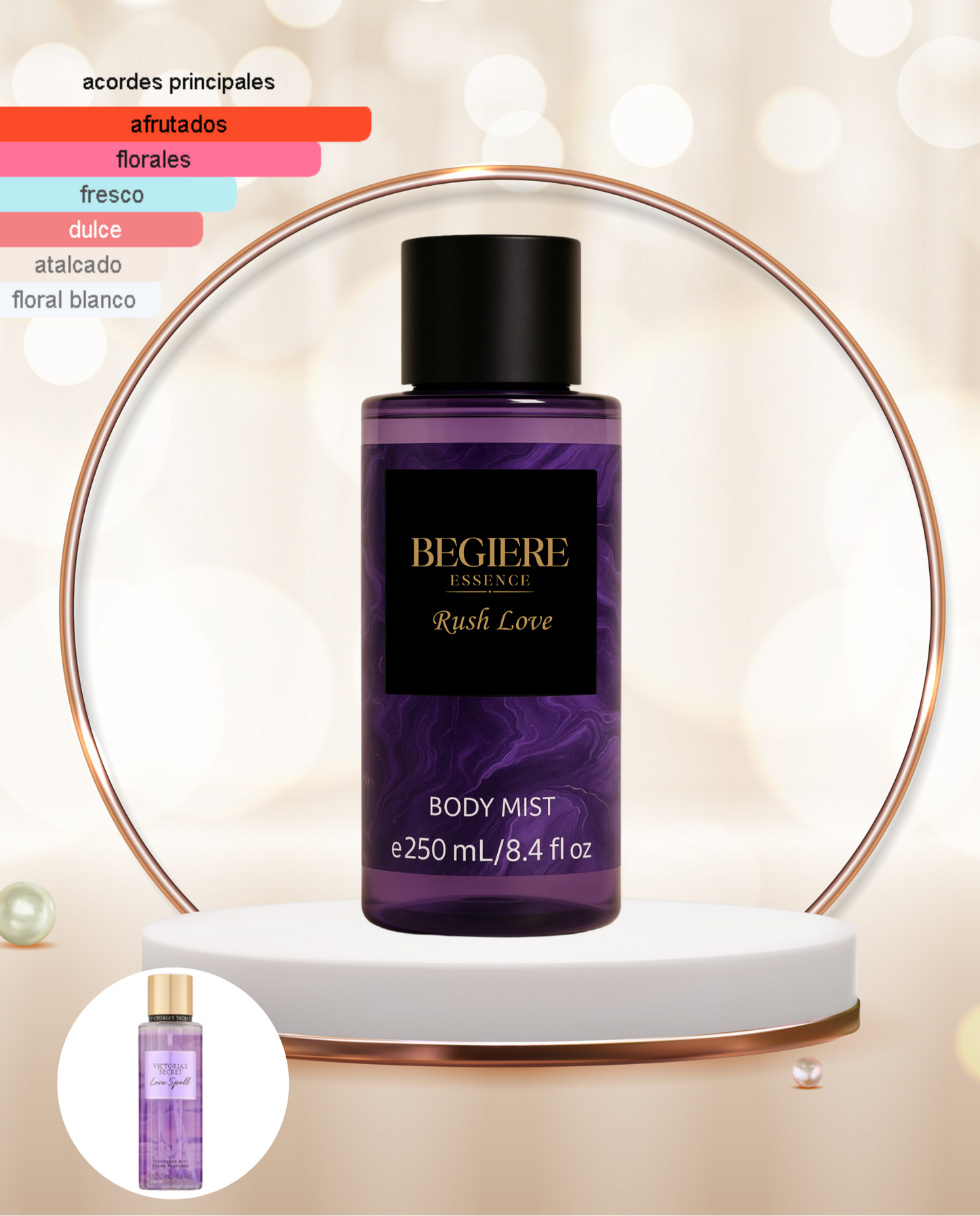 Rush Love – Splash Corporal de Larga Duración | Inspirado en Love Spell (VS)